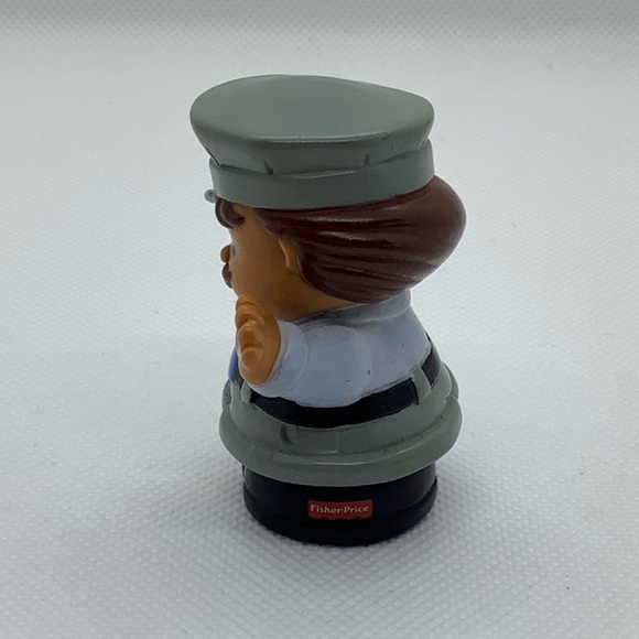 1998 Vintage Fisher Price Little People Police Officer Bus Driver Crossing Guard - Picture 4 of 5